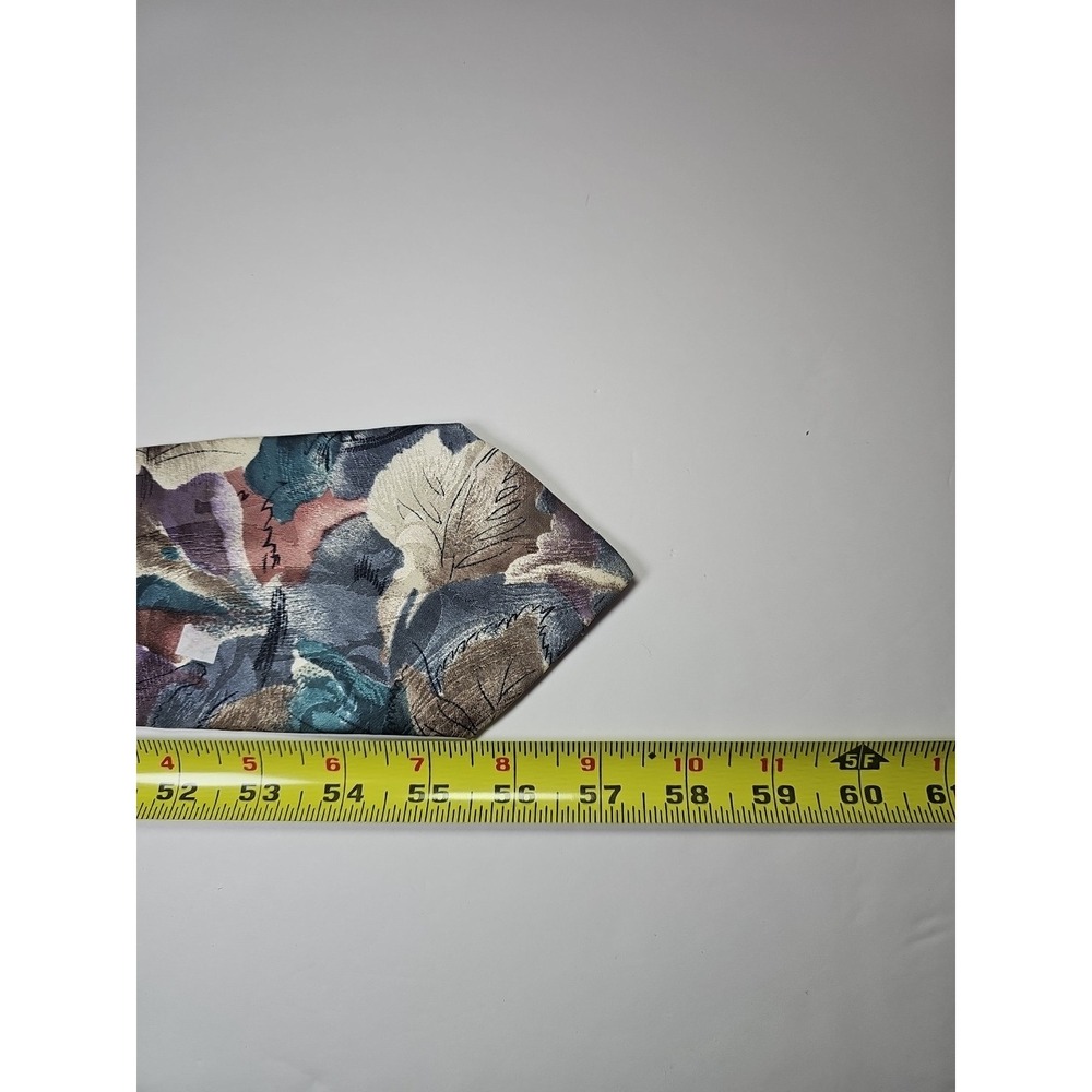 Vintage Alcione Milano By Today's Man  100% Silk Abstract Neck Tie Made In Italy - Picture 6 of 7